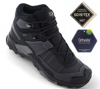 Salomon X ULTRA 5 MID GTX - GORE-TEX - Heren Wandelschoenen Trekking Boots 477542 , Maat: EU 46 2/3 UK 11.5