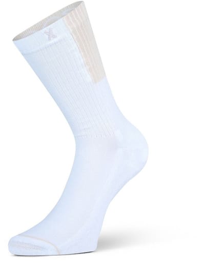 XPOOOS - Essential Graphics Dames bamboe Sokken - 1-Pack - Maat 35/38 - Rib wit