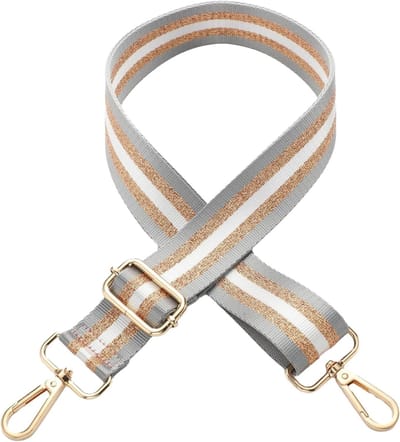 Verstelbare Schouderband voor Tassen, 3.8 cm Breed, Ideaal voor Schoudertassen, Handtassen en Tote Bags (Grijs, Khaki, Wit)