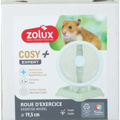 Stille looprad voor knaagdieren op een standaard Zolux Cosy