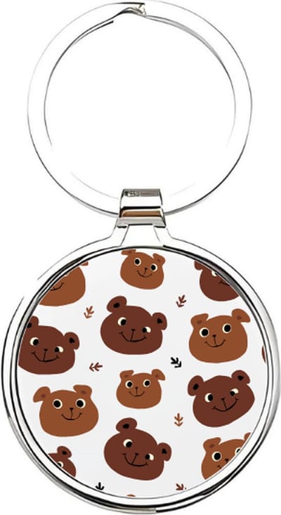 Akyol - Beren Sleutelhanger - beer - dierenliefhebbers - Teddybeer - teddy - dieren - sleutelhanger dieren - 4 x 7,5 CM