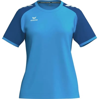 Erima Wings Shirt Korte Mouw Dames - Curaçao / New Royal | Maat: 42