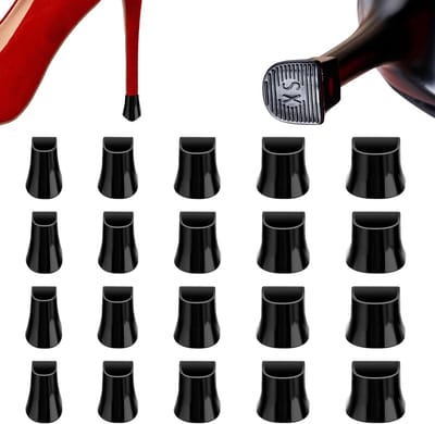 10 paar | 5 maten dames hoge hakbeschermers, dames schoenstoppers, hielbeschermers, voor bruiloften, buitenactiviteiten, gemakkelijk wandelen (zwart, 5 maten) - Cyslmuk