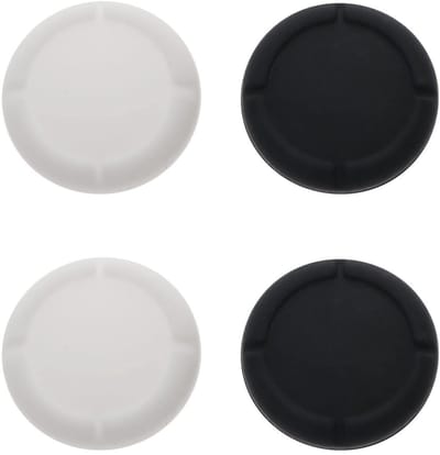 ONF3 - Vervangende Joystick Caps - Comfortabele Grip - Zwart en Wit - Siliconen Duim Stick Caps - Geschikt voor Nintendo Switch - Switch Lite