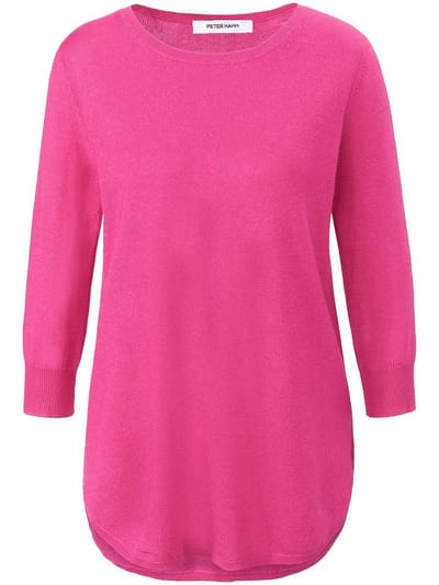 Trui ronde hals en 3/4-mouwen Van Peter Hahn pink