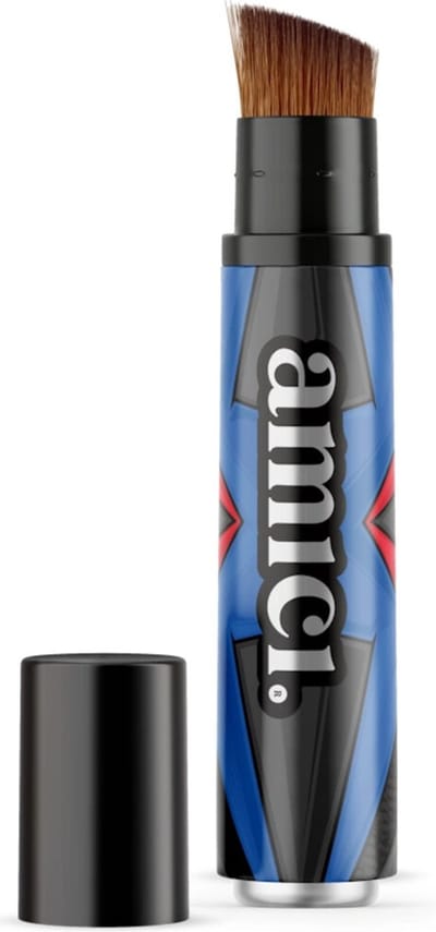 AMICI Cosmetics Refillable Brush Super Stick - Complete Zonbescherming voor Baby's, Kinderen en Gezicht - Zonnebrandcrème & Make-up Applicator in één! Zonnebrand - zonnebrand baby - zonnebrand kinderen - zonnebrand crème gezicht - foundation kwast