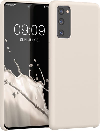 kwmobile telefoonhoesje geschikt voor Samsung Galaxy S20 FE - Hoesje met siliconen coating - Smartphone case in crème