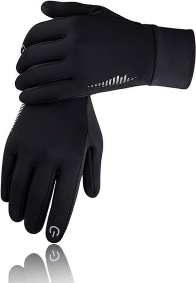 Handschoenen - Fietshandschoenen - Handschoenen winter - Handschoenen waterdicht - Winterwarme handschoenen - Winddichte handschoenen - Voor autorijden-Fietsen-Skiën en buitenwerken in koud weer - Voor mannen en vrouwen - Geschikt voor touchscreen(M)