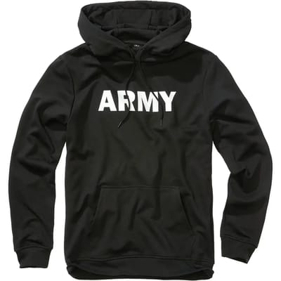 Brandit Army Heren Trui met capuchon - zwart - S