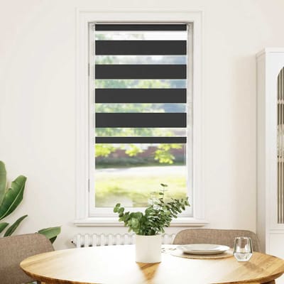 vidaXL - Zebra - rolgordijn - 65x100 - cm - stofbreedte - 60,9 - cm - zwart