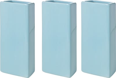 Luchtbevochtiger - 6x - blauw - 900 ml - H21 cm - radiator - aardewerk - verdampers