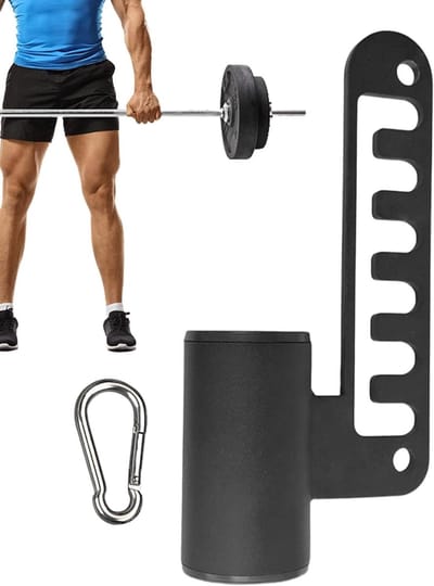 Squat Kabel Bevestiging - D-Handvat Halterstang - Krachttraining Thuis - Flexibel Afstelsysteem - 26 x 12.4 cm - Zwart