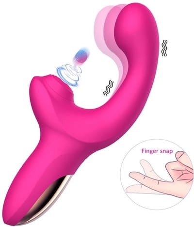 ACTION - Volse - Kloppende Vibrator - Stotende Vibrator - Vingeren - G-spot - Seksspeeltje voor Mannen en Vrouwen - Twee Motoren - Pink