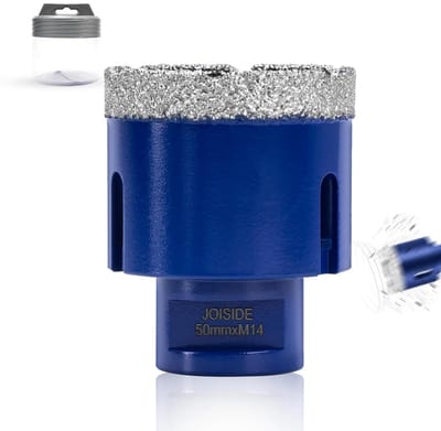 Diamant Boren Set 50mm M14 voor Porselein, Tegel, Graniet en Steen