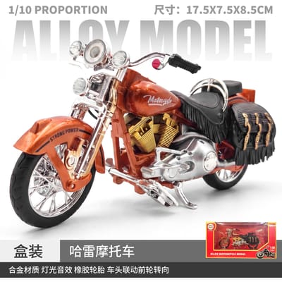 1:12 Harley Davidson Softail Heritage Amerikaanse Retro Motorfiets Legeringsmodel Metaal Diecast Computer Bureau Ornamenten Vakantiespeelgoed
