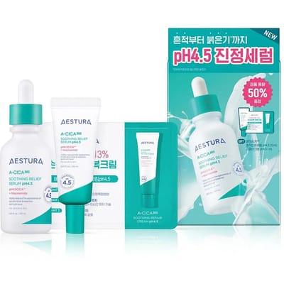 Sérum Apaisant A-CICA 365 pH4.5 40ml Ensemble Spécial (+Sérum 20ml+Crème 1ml) blue