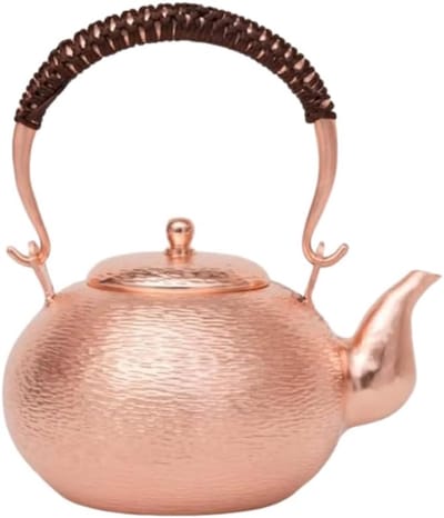 Koperen Waterkoker - Theepot Keukengerei - Thee en Drankjes Maken - Handgemaakt Koper - 1.2 Liter
