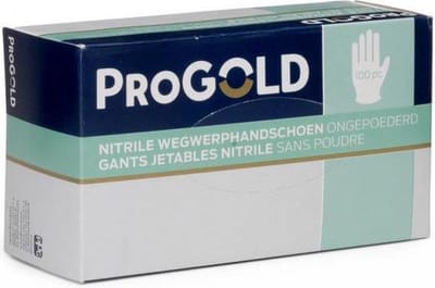 PROGOLD WEGWERPHANDSCHOENEN NITRILE XL 100x