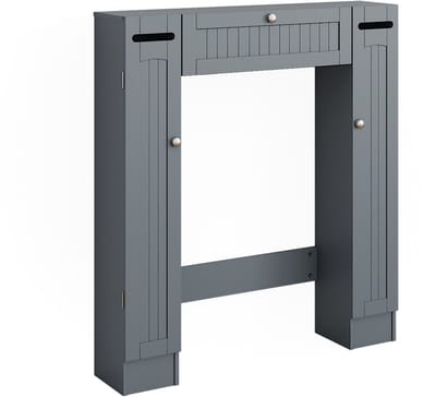 Vicco BiancoToiletkast – 89 x 99 cm met 2 toiletpapierdispensers Grijs met 2 toiletpapierdispensers