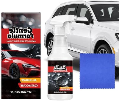 Keramische coating - Hydrofobe bescherming - Auto lak onderhoud - Voorkomt watervlekken - 414 ml - Transparant