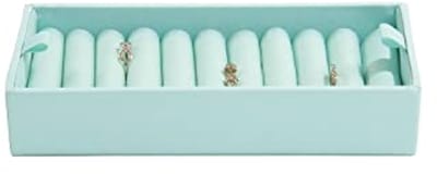 Ringenhouder voor juwelen met een moderne uitstraling in Dove Grey en Mint Green
