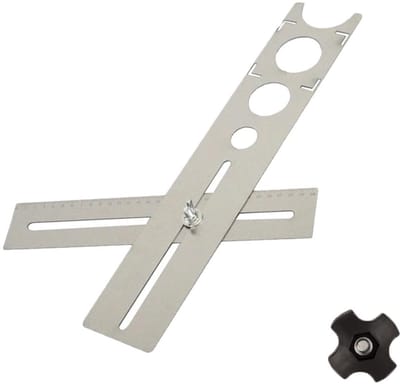 Tegel Gatzoeker - Boor Gids - Nauwkeurig Boren - Roestvrij Staal - 40 cm
