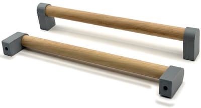 Home 3D® - Handgreep Groen – 192mm – Beukenhout – Gemaakt in Nederland – Inclusief Schroeven - Voor Keuken, Kast en Meubel