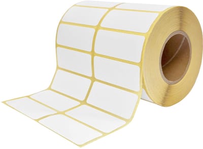 CombiCraft zelfklevende etiketten op rol 50 x 25 mm HDPE voor TT printers - 2500 etiketten