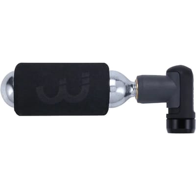 BBB Cycling Co2 Pomp - AirPush - Fietspomp Racefiets - Co2 Adapter Inclusief Co2 Patroon en Beschermhoes - Mini Pomp - BMP-111