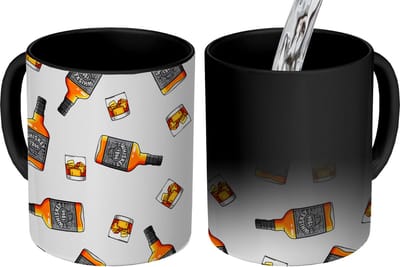 Magische Mok - Foto op Warmte Mokken - Koffiemok - Whiskey - Glas - Design - Magic Mok - Beker - 350 ML - Theemok