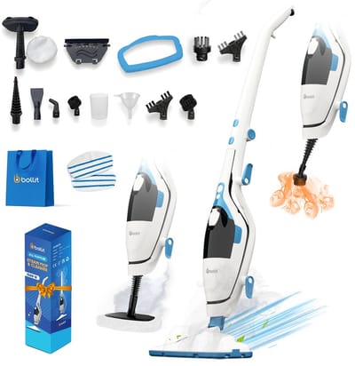 BOLLIT 16 in 1 Stoomreiniger - 1500W - Tapijtreiniger - Vlekkenreiniger - Handstoomreiniger - Vloerreiniger - Stoommop - Stoomdweil - Vloer, Bank, Badkamer, en Tapijt