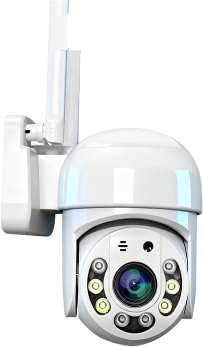 Beveiligingscamera - WIFI Camera PTZ - Home Beveiliging - Full Color Nachtzicht - 10 x 10 x 10 mm - Wit