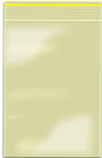 100x Gripzakjes 70 x 100mm Yellow Tinted/ Geel Tint 90 micron