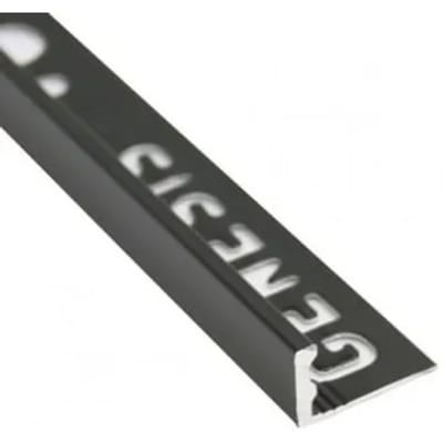 Genesis Hoekprofiel - Aluminium Zwart - 10x10x1mm 2,7m