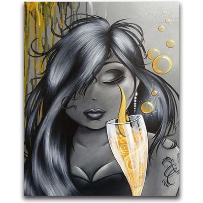 Peinture diamant 5D à faire soi-même, broderie, mosaïque, point de croix, strass, décoration 20X30CM gray
