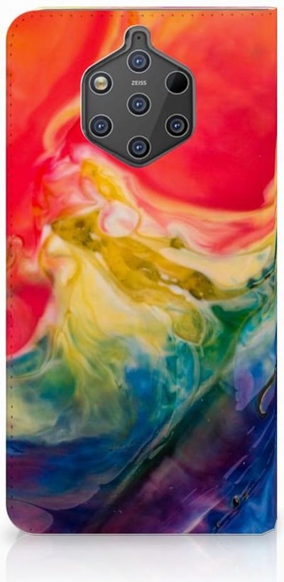 Book Case voor Bookcase Nokia 9 PureView Watercolor Dark
