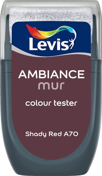 Levis - Muurverf Kleurtester Mat Mix - Shady Red A70 - Mengverf - 30 Ml