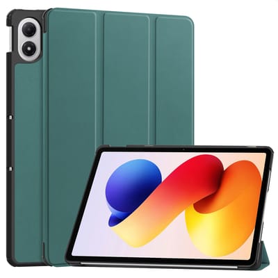 imoshion Tablet Hoes - Geschikt voor Xiaomi Redmi Pad 2 Pro/Xiaomi Poco Pad M1 - Trifold Bookcase - Donkergroen