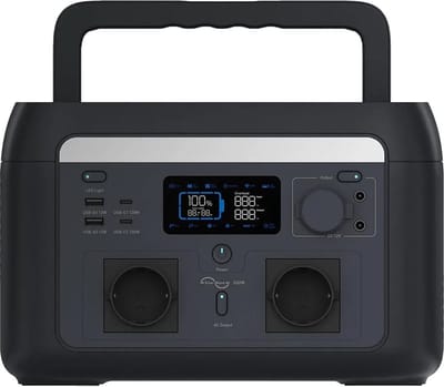 Mestic Power Station MPS-600 - Nominaal vermogen: 600 W - LiFePO4 Batterij - Capaciteit: 512 Wh