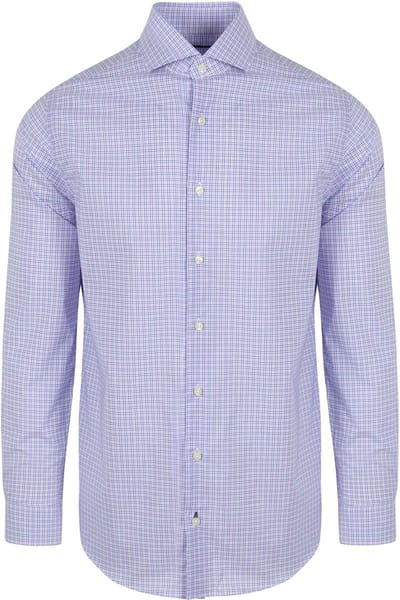 Steppin' Out Overhemd Ruiten Blauw Roze - Maat XXL - Heren