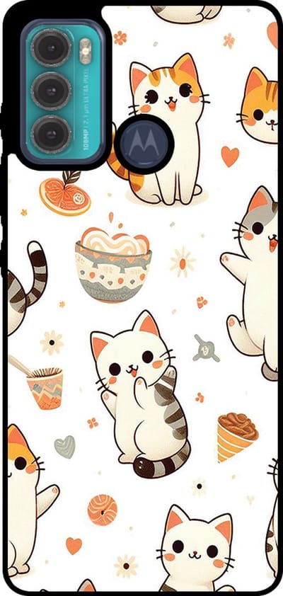 Smartphonica Telefoonhoesje Geschikt voor Motorola Moto G60 met katten opdruk - TPU backcover case cat design geschikt voor Motorola Moto G60