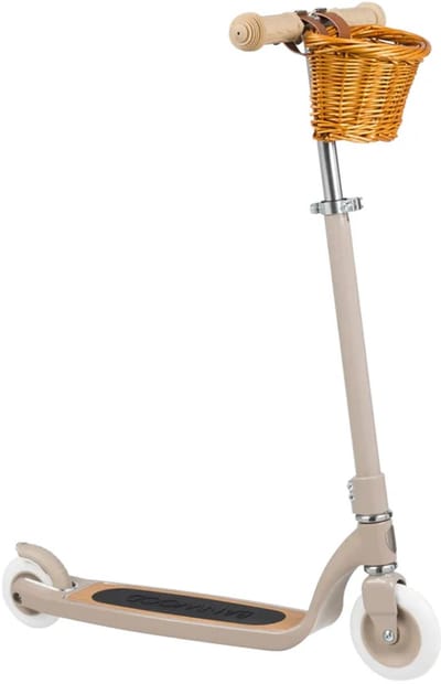 Banwood - Maxi scooter - kinderstep met mandje - 6+ jaar - Beige