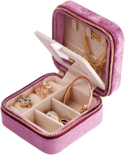 Juwelendoos Organizer - Reis Pouch - Sieraden Opbergen - Zachte Voering - Compact Formaat - A