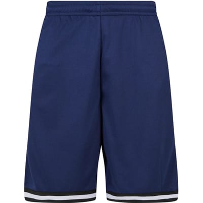 Urban Classics - Stripes Mesh Korte broek - S - Donkerblauw/Zwart