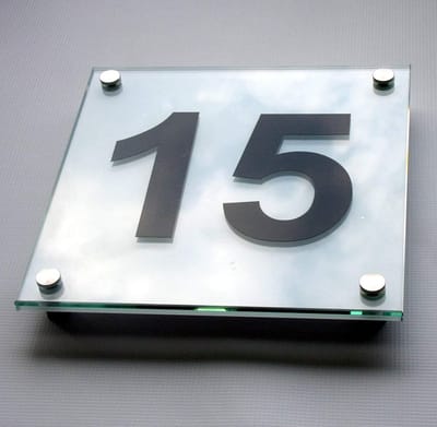 Huisnummer Bord - Deurbord Straatbord - Gevel Personaliseren - Op Maat Gemaakt - 20 x 20 cm - Antraciet