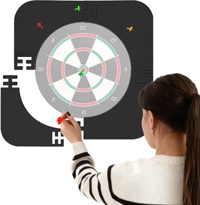 Dartbord beschermring voor binnenste cirkel - EVA dart surround, 45.5 cm binnenring, 64 cm buitenring, ideaal voor dartliefhebbers en bescherming van muren