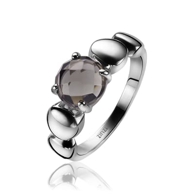 ZINZI zilveren ring grijs ZIR1145Z