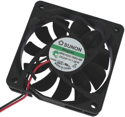 24V 0,96W Axiale Ventilator 60x60x15mm - Stil en Krachtig voor Elektronische Behuizingen