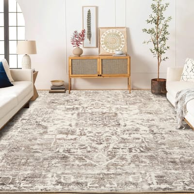 Dailygoods- Vloerkleed Vintage 160x230cm - Laagpolig - Antislip - Gedrukt Tapijt - Woonkamer - Zacht en Comfortabel