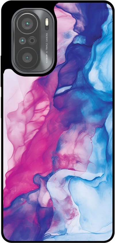 Smartphonica Telefoonhoesje Geschikt voor Xiaomi Mi 11i met Roze Blauw Marmer Opdruk - TPU Backcover Case Rose Blue Marble Design geschikt voor Xiaomi Mi 11i